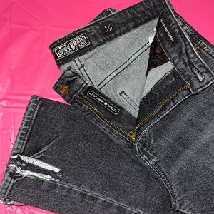 Lucky brand size 4/27 Black high rise tomboy jeans